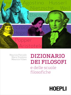 cover image of Dizionario dei filosofi